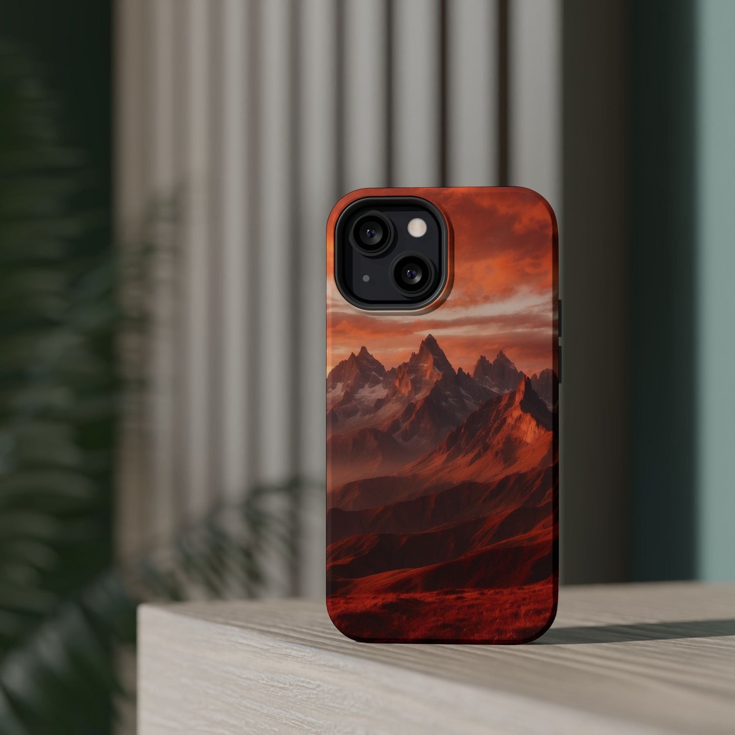 Fiery Mountain Sunset - MagSafe iPhone Case - BOGO Cases