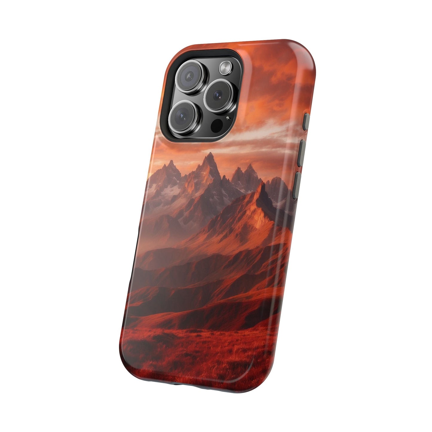 Fiery Mountain Sunset - MagSafe iPhone Case - BOGO Cases