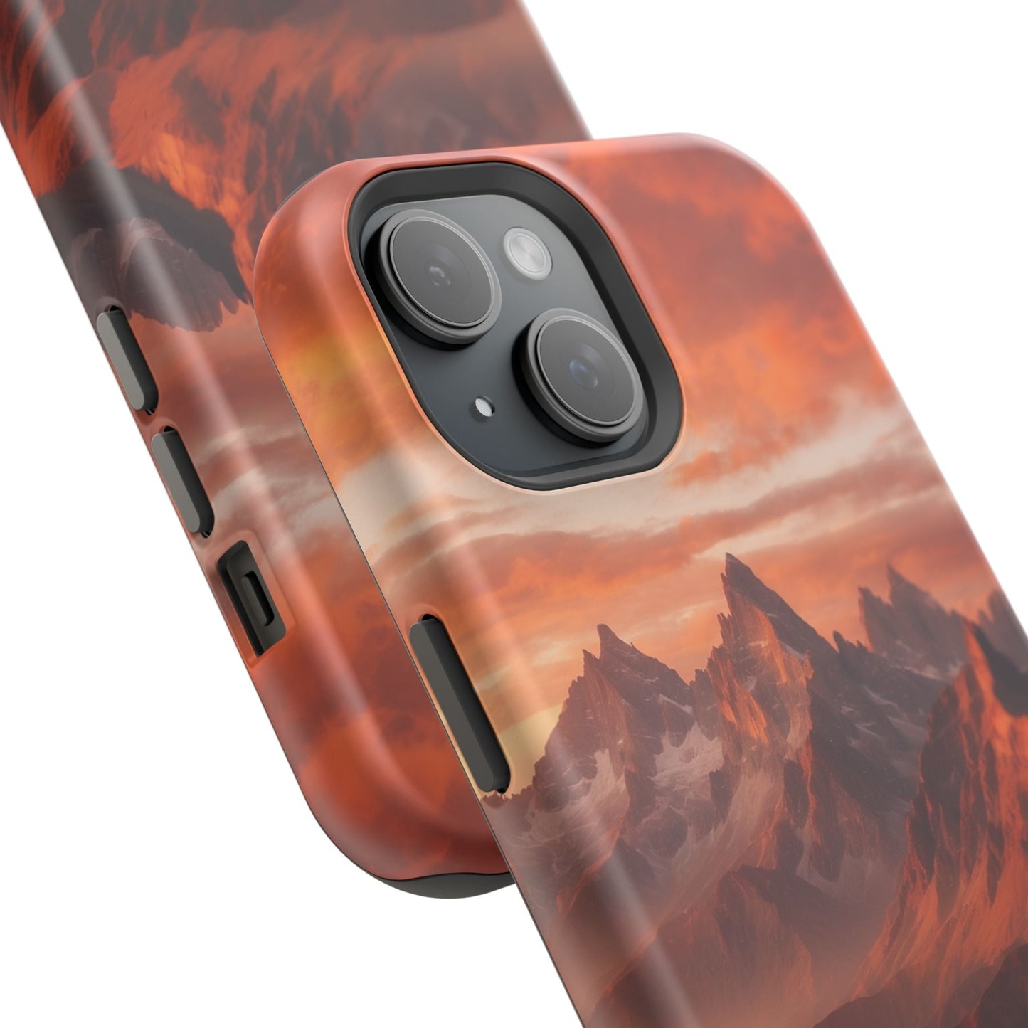 Fiery Mountain Sunset - MagSafe iPhone Case - BOGO Cases