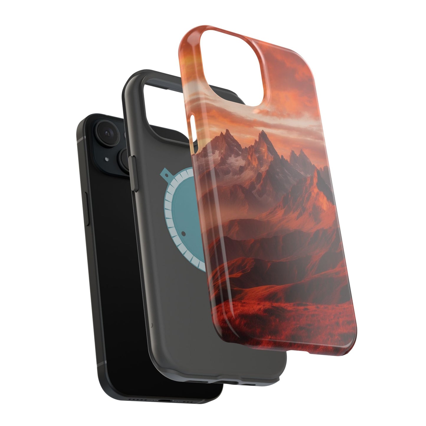 Fiery Mountain Sunset - MagSafe iPhone Case - BOGO Cases