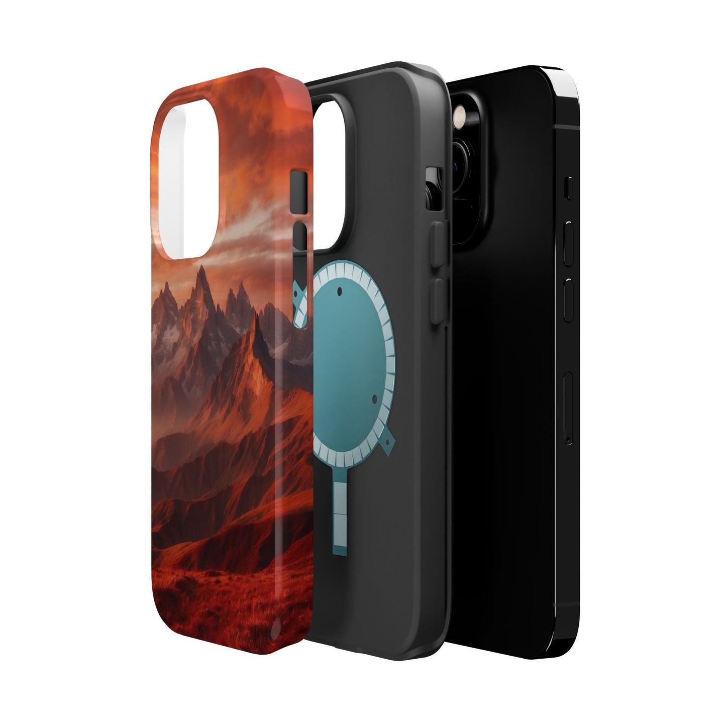 Fiery Mountain Sunset - MagSafe iPhone Case - BOGO Cases