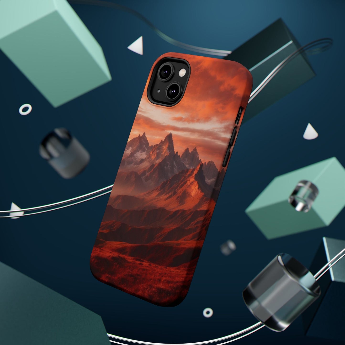 Fiery Mountain Sunset - MagSafe iPhone Case - BOGO Cases