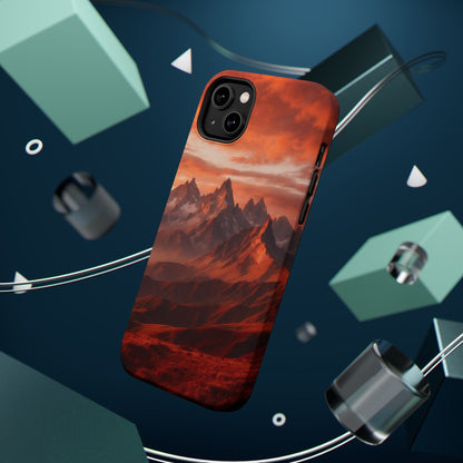 Fiery Mountain Sunset - MagSafe iPhone Case - BOGO Cases