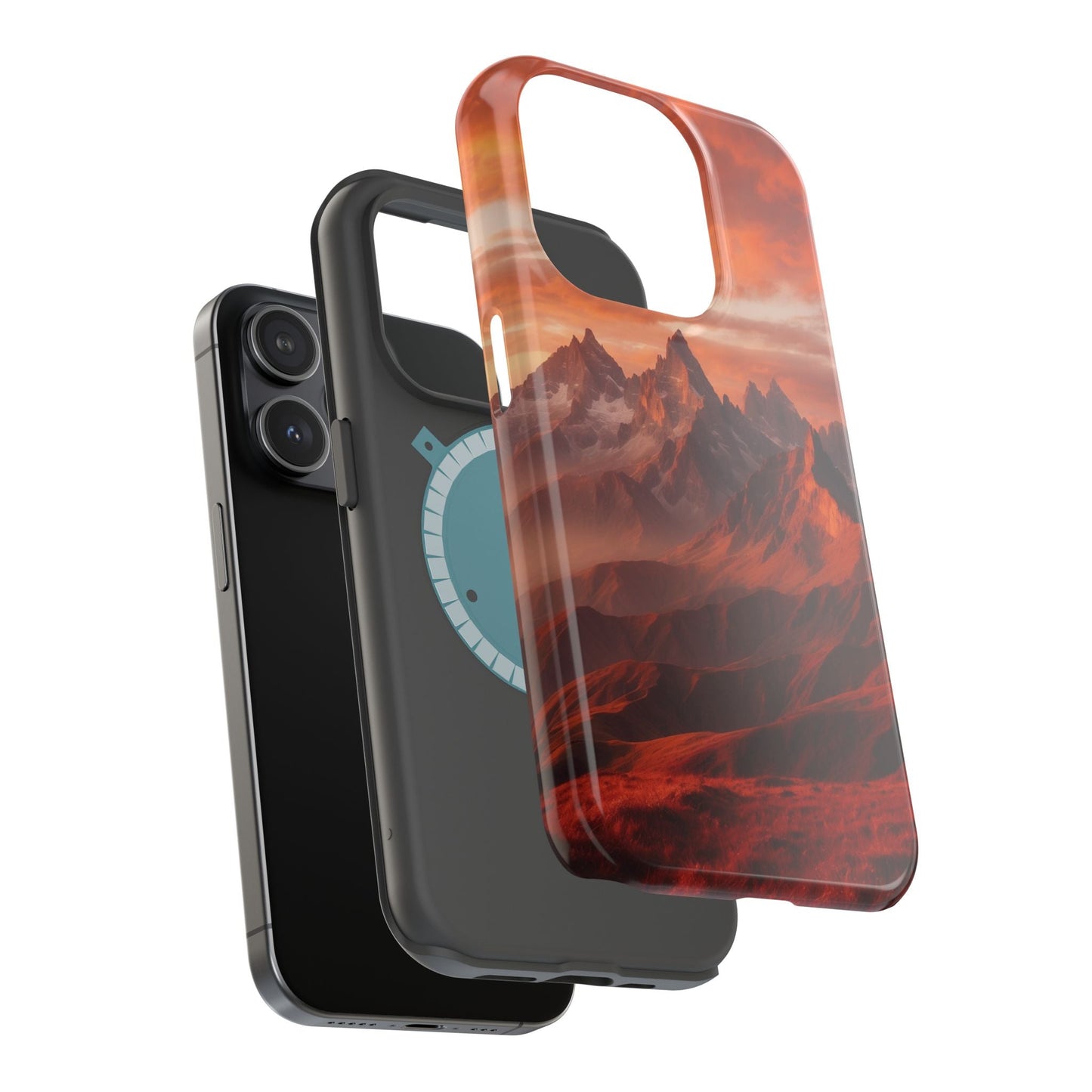 Fiery Mountain Sunset - MagSafe iPhone Case - BOGO Cases