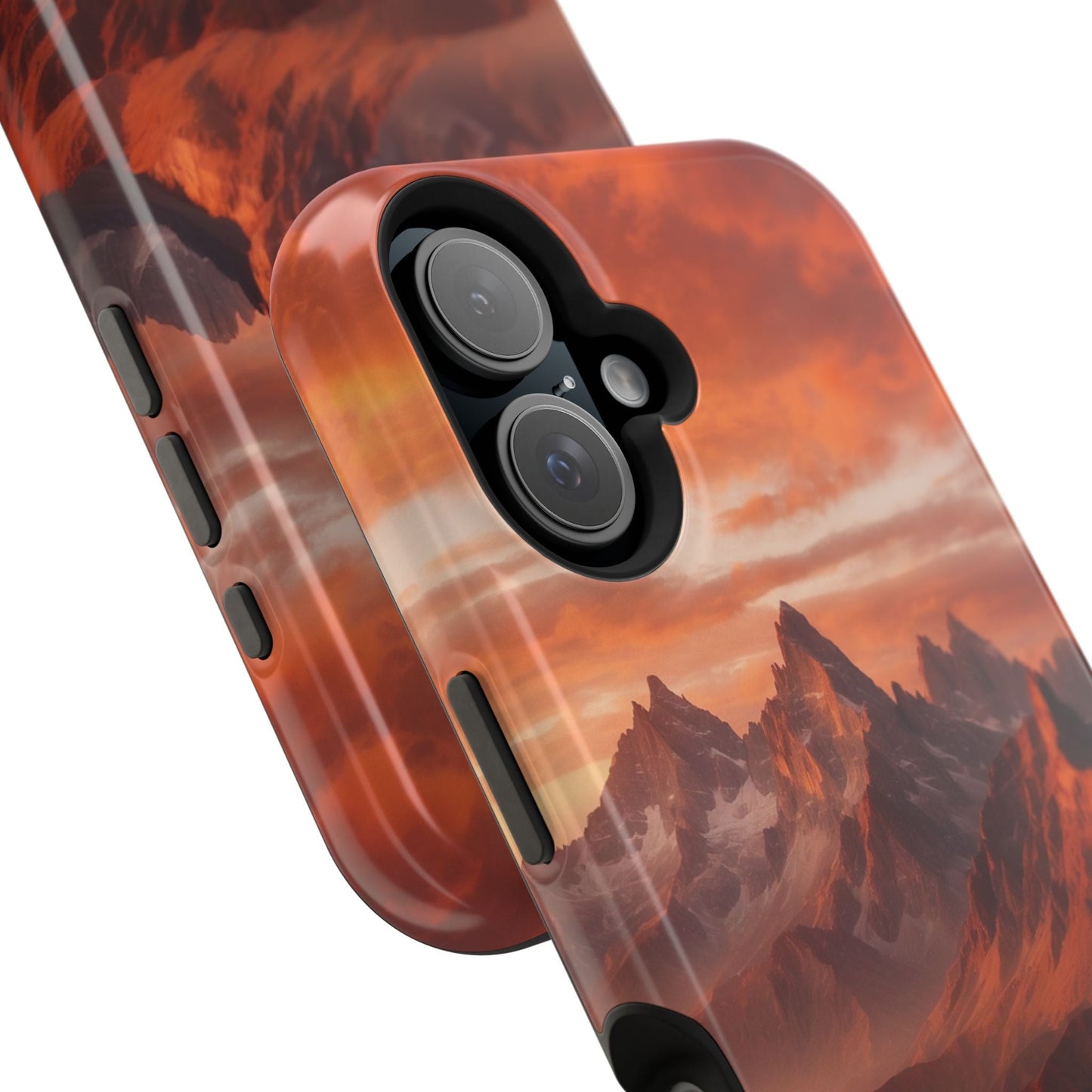 Fiery Mountain Sunset - MagSafe iPhone Case - BOGO Cases