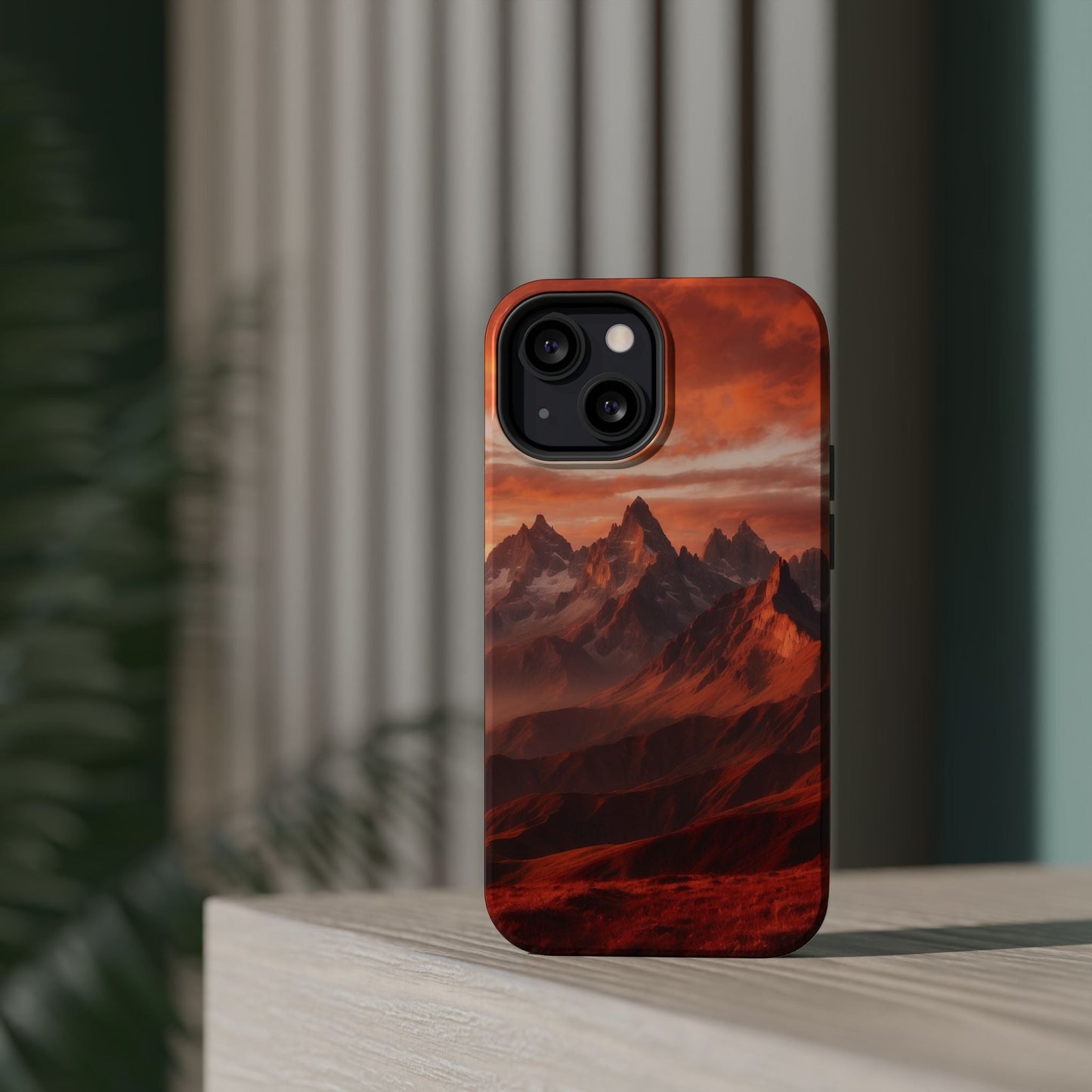 Fiery Mountain Sunset - MagSafe iPhone Case - BOGO Cases