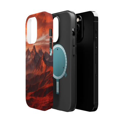 Fiery Mountain Sunset - MagSafe iPhone Case - BOGO Cases