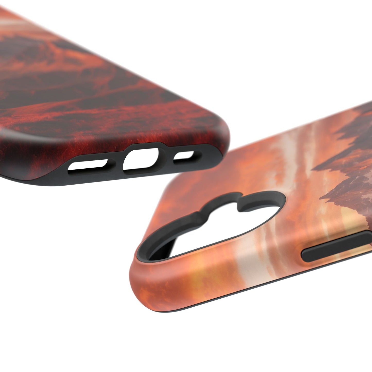 Fiery Mountain Sunset - MagSafe iPhone Case - BOGO Cases
