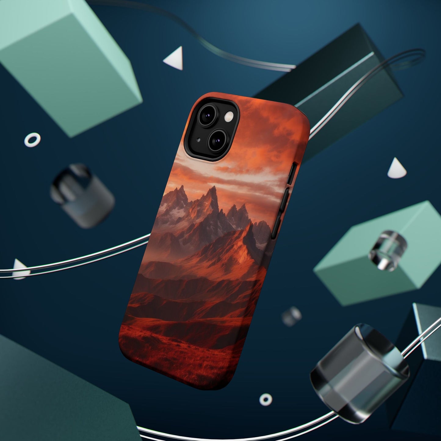 Fiery Mountain Sunset - MagSafe iPhone Case - BOGO Cases