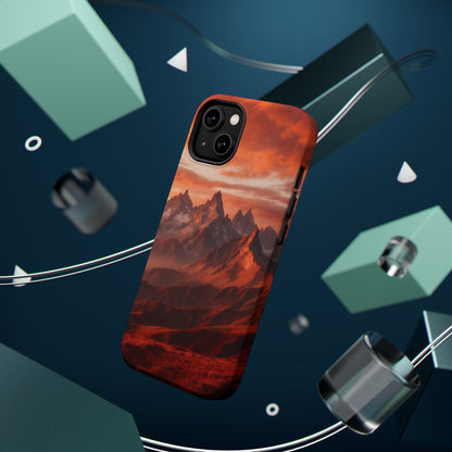Fiery Mountain Sunset - MagSafe iPhone Case - BOGO Cases