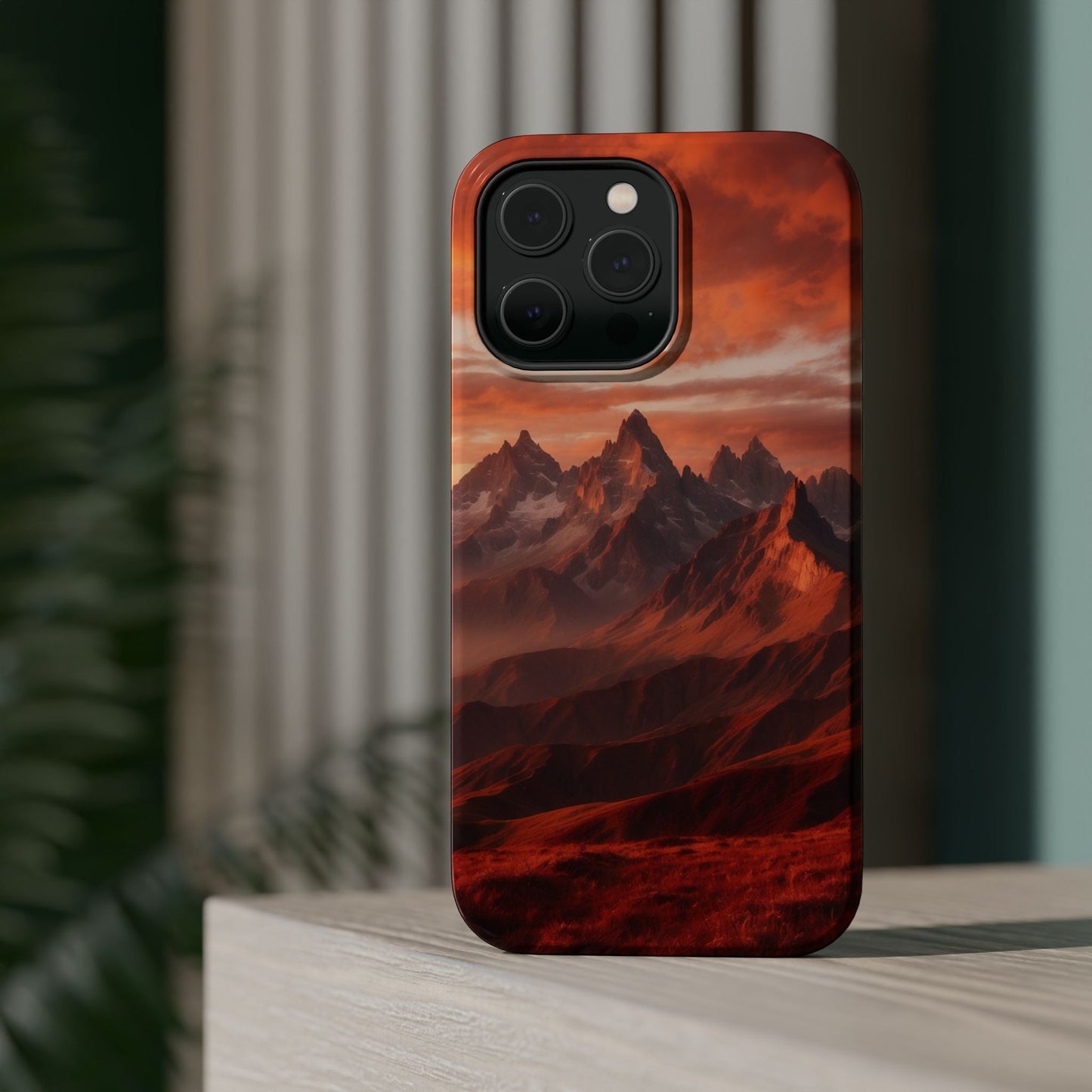 Fiery Mountain Sunset - MagSafe iPhone Case - BOGO Cases