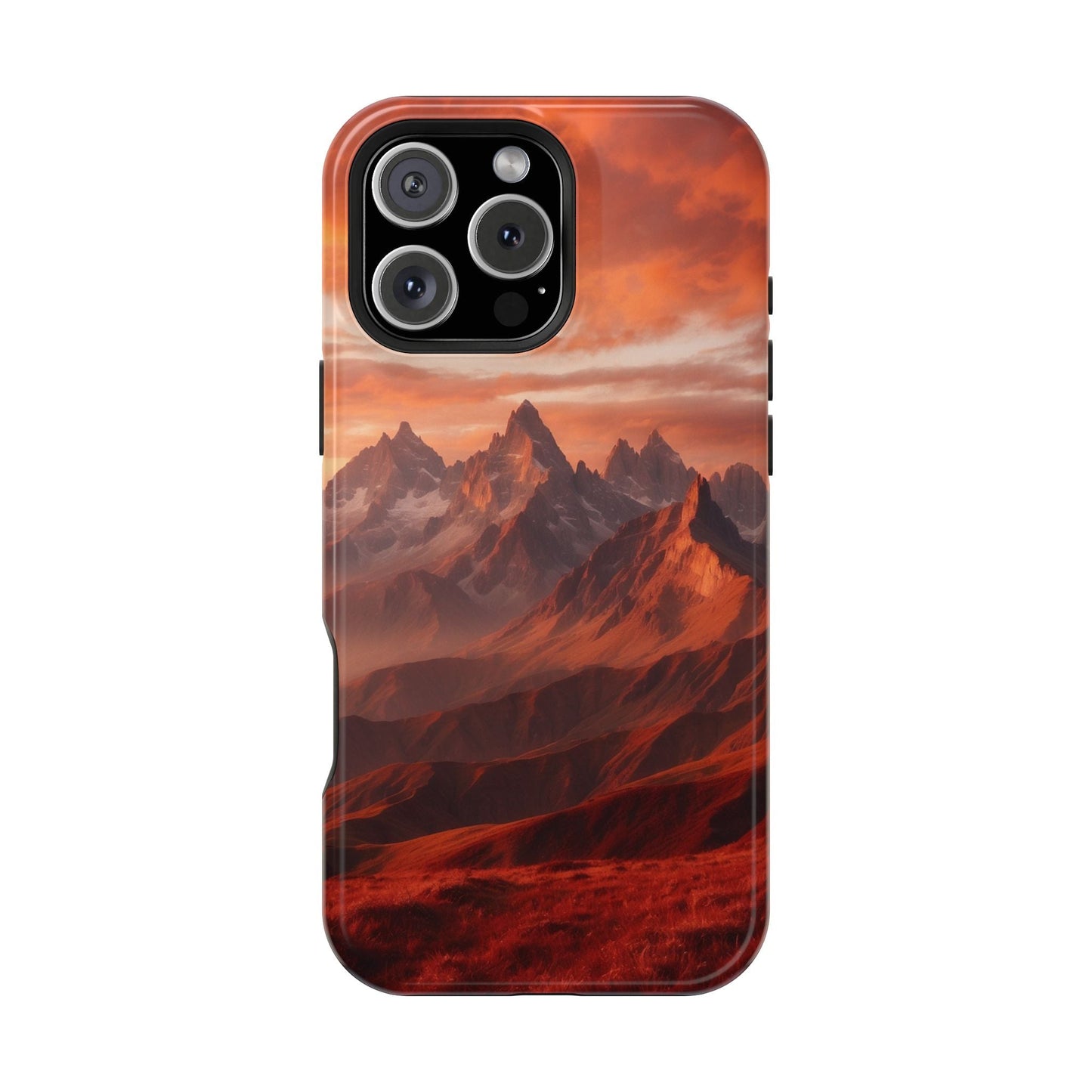 Fiery Mountain Sunset - MagSafe iPhone Case - BOGO Cases