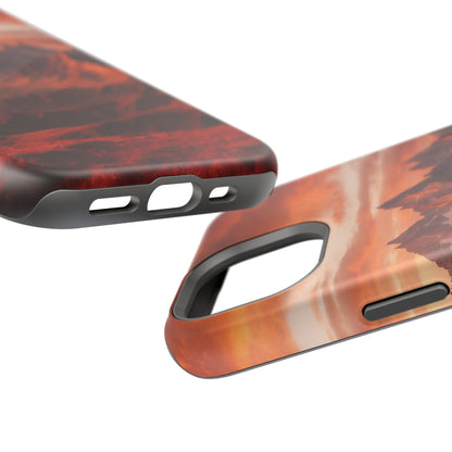 Fiery Mountain Sunset - MagSafe iPhone Case - BOGO Cases