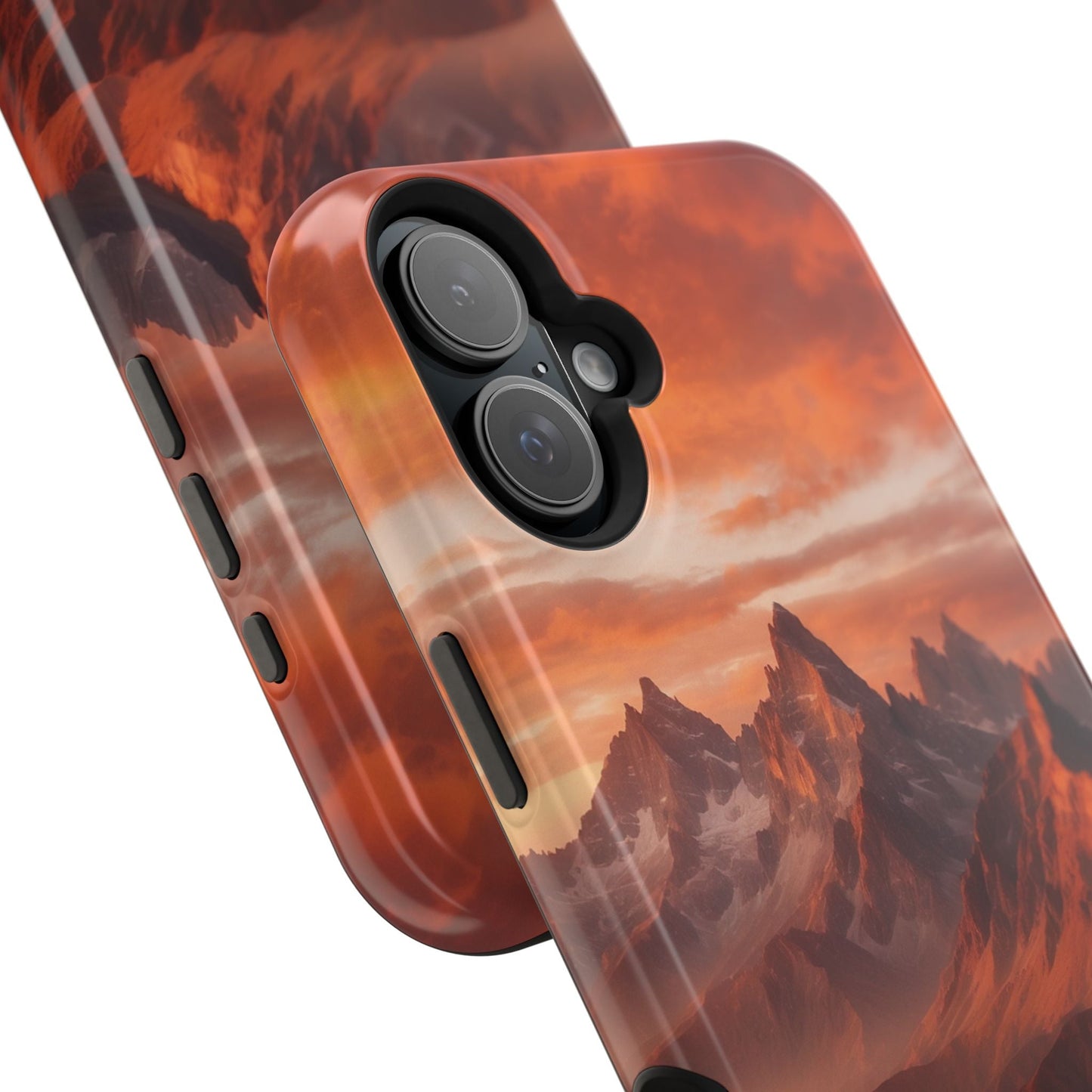 Fiery Mountain Sunset - MagSafe iPhone Case - BOGO Cases