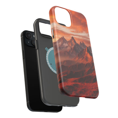 Fiery Mountain Sunset - MagSafe iPhone Case - BOGO Cases