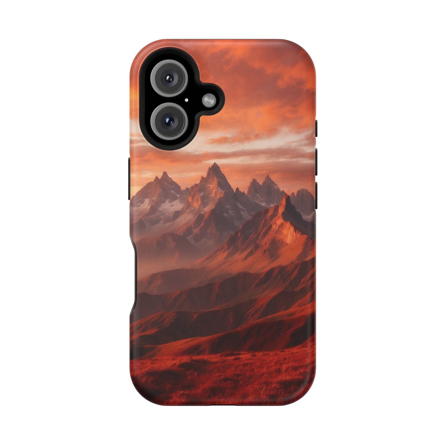Fiery Mountain Sunset - MagSafe iPhone Case - BOGO Cases
