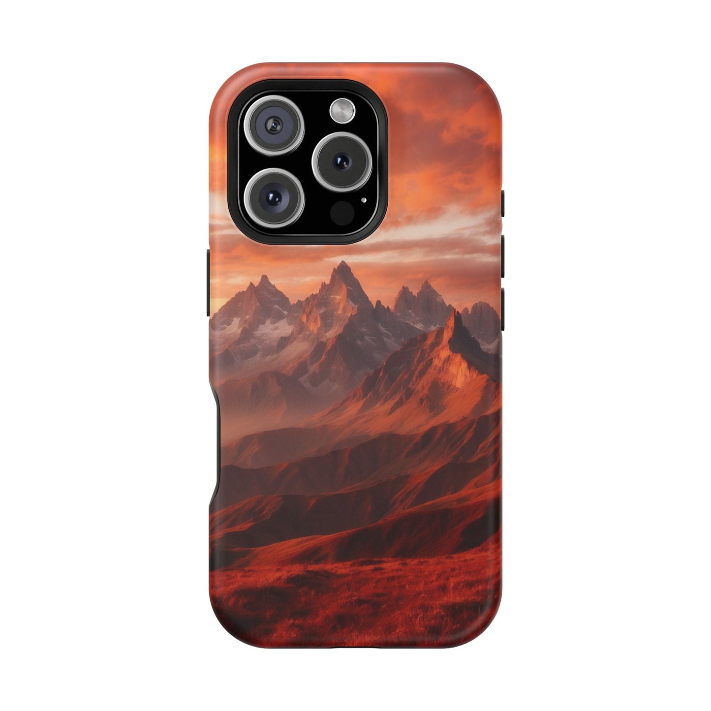 Fiery Mountain Sunset - MagSafe iPhone Case - BOGO Cases