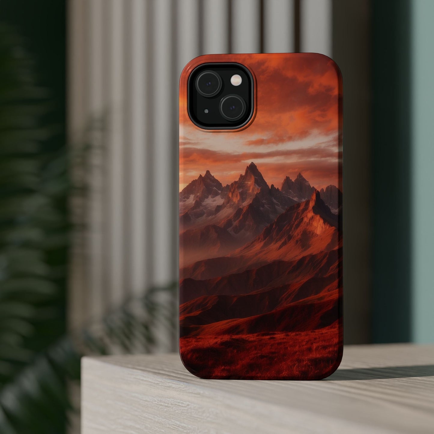 Fiery Mountain Sunset - MagSafe iPhone Case - BOGO Cases