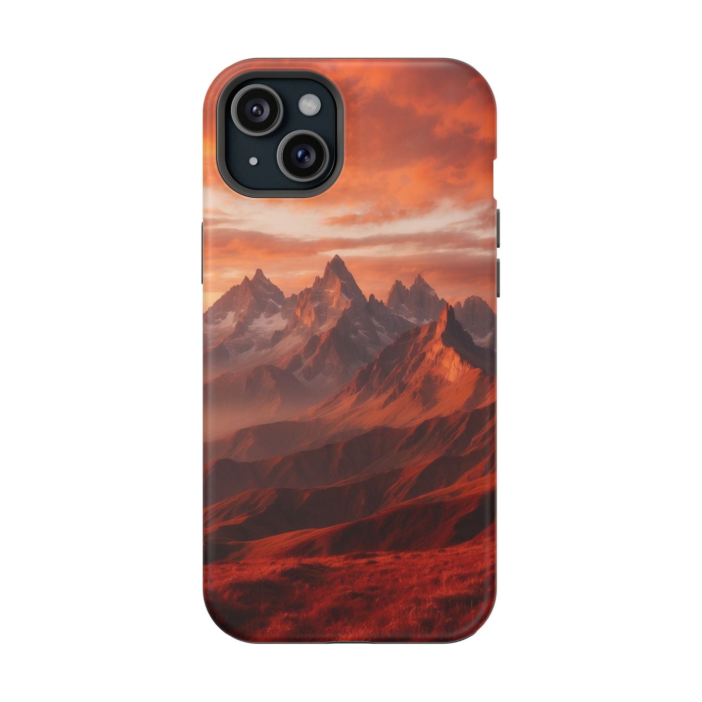 Fiery Mountain Sunset - MagSafe iPhone Case - BOGO Cases