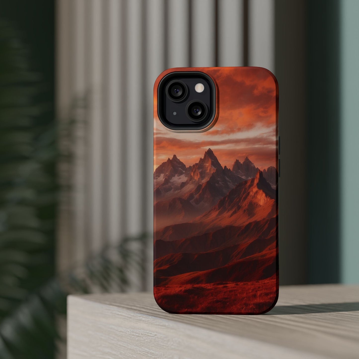 Fiery Mountain Sunset - MagSafe iPhone Case - BOGO Cases