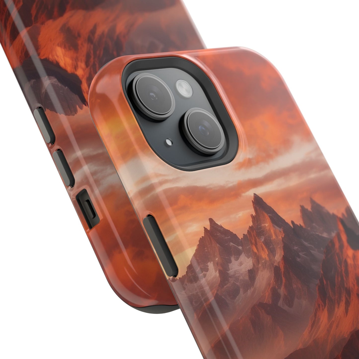 Fiery Mountain Sunset - MagSafe iPhone Case - BOGO Cases