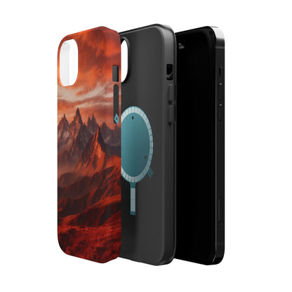 Fiery Mountain Sunset - MagSafe iPhone Case - BOGO Cases