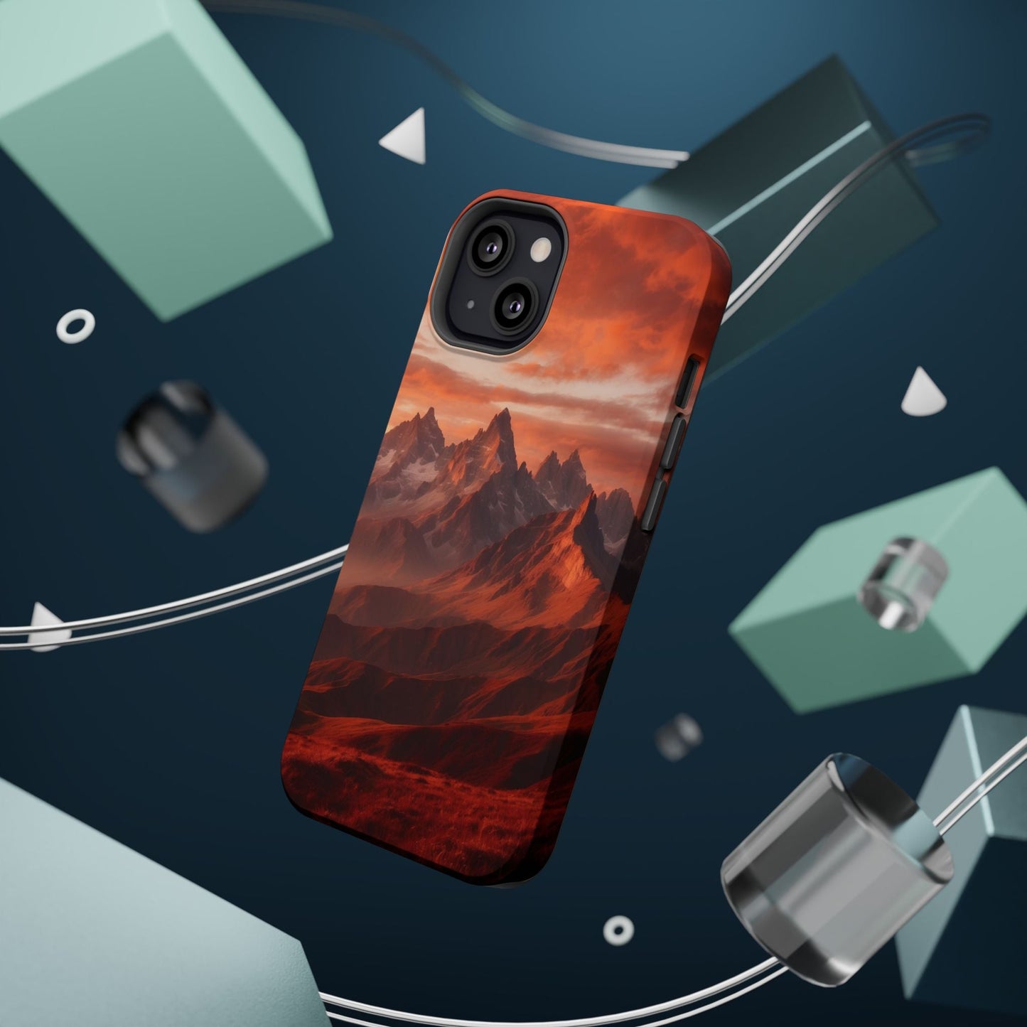 Fiery Mountain Sunset - MagSafe iPhone Case - BOGO Cases