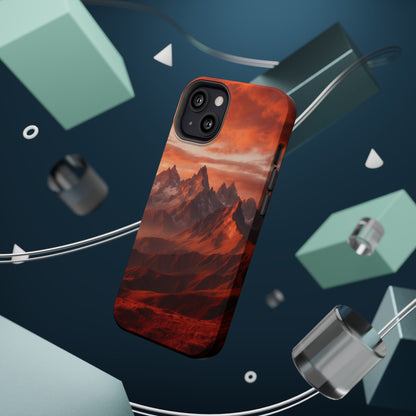Fiery Mountain Sunset - MagSafe iPhone Case - BOGO Cases