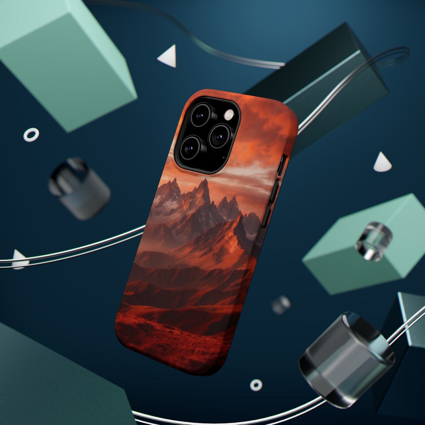 Fiery Mountain Sunset - MagSafe iPhone Case - BOGO Cases