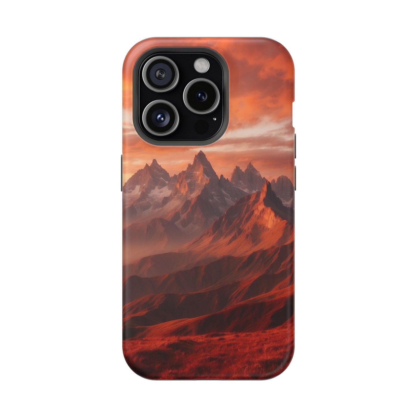 Fiery Mountain Sunset - MagSafe iPhone Case - BOGO Cases