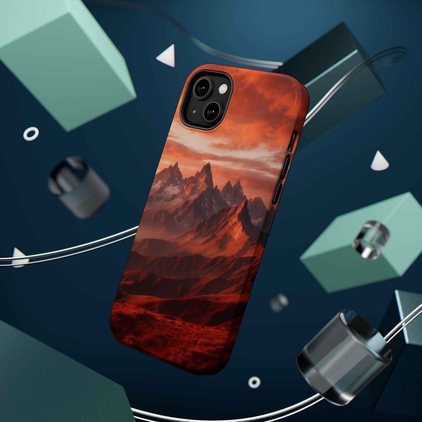 Fiery Mountain Sunset - MagSafe iPhone Case - BOGO Cases