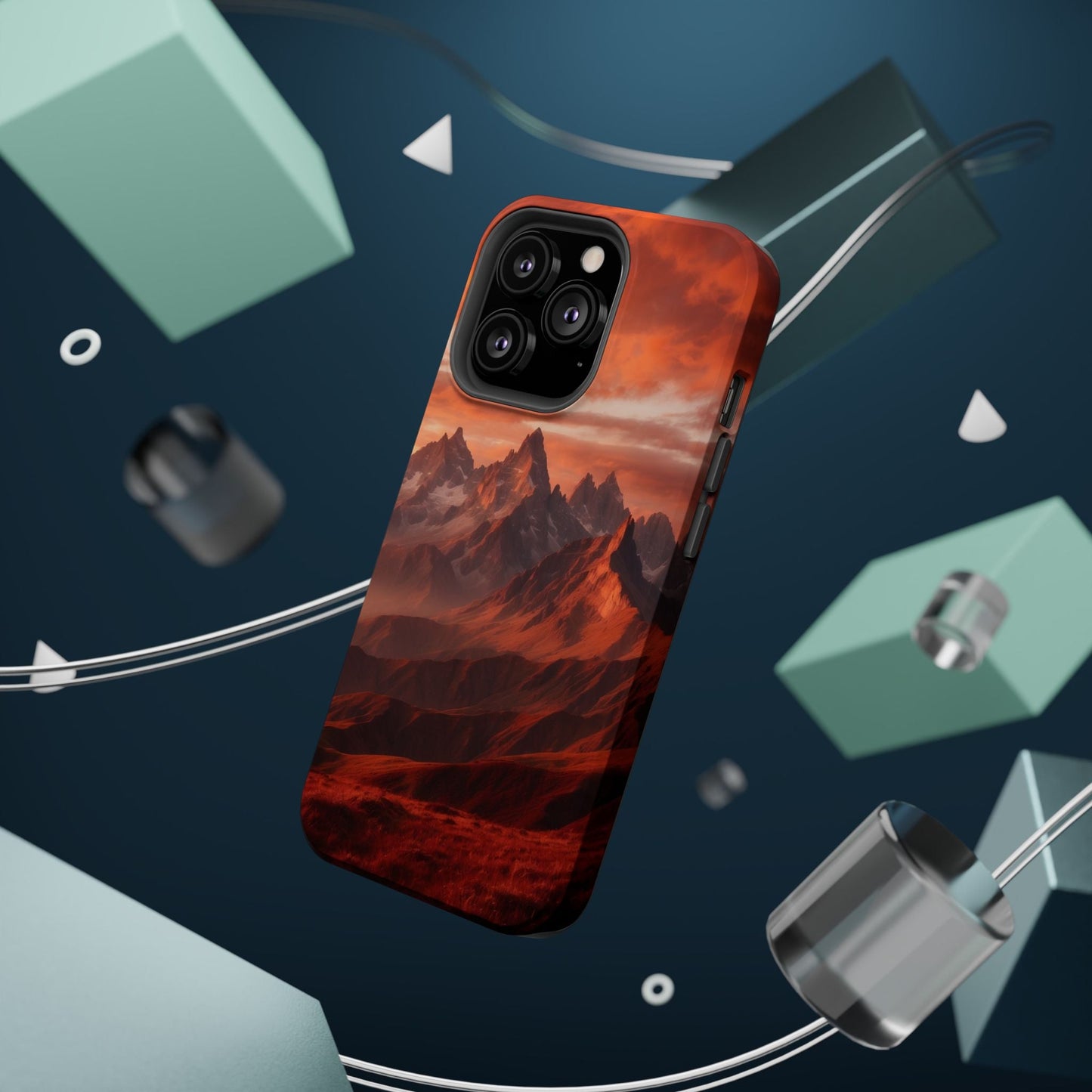 Fiery Mountain Sunset - MagSafe iPhone Case - BOGO Cases