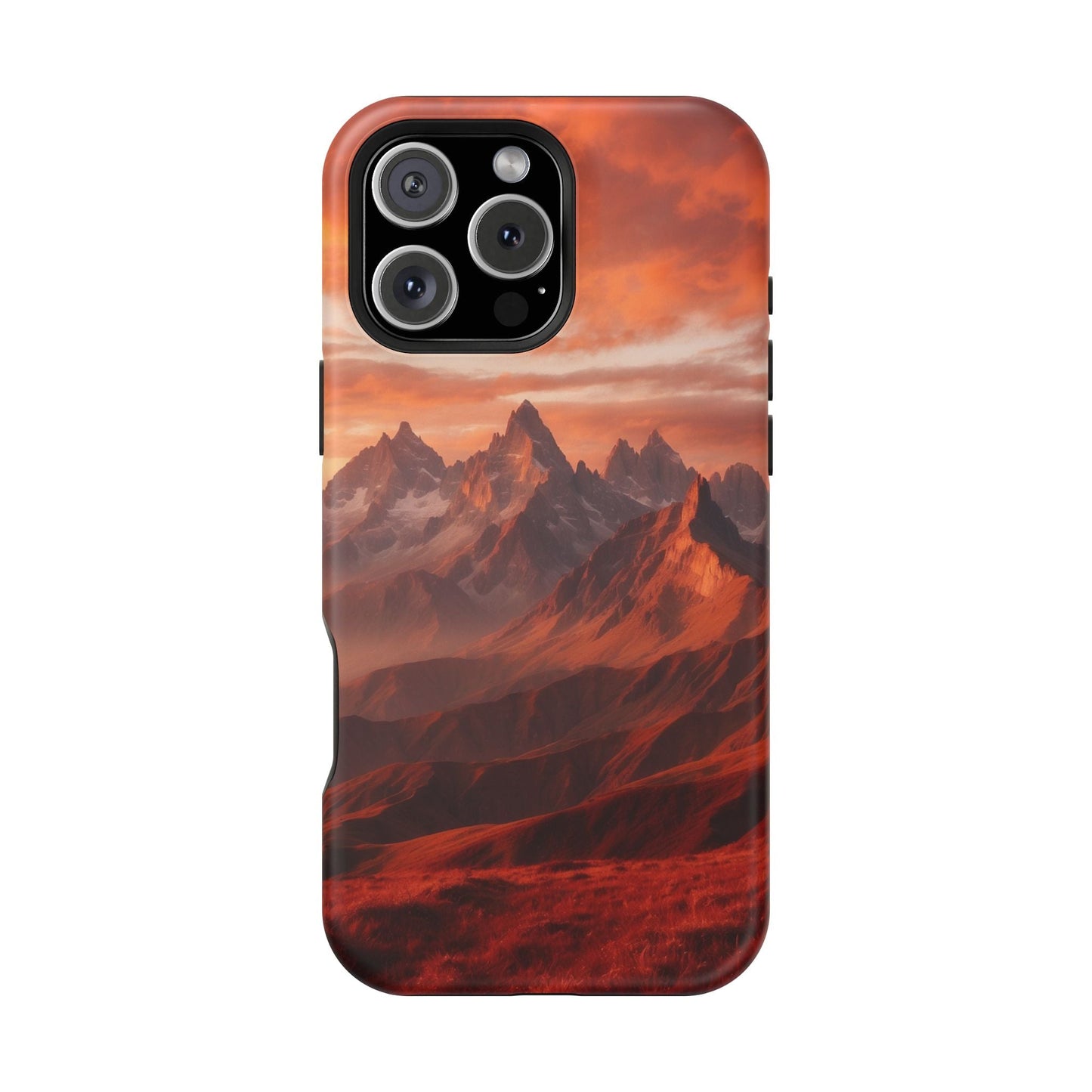 Fiery Mountain Sunset - MagSafe iPhone Case - BOGO Cases