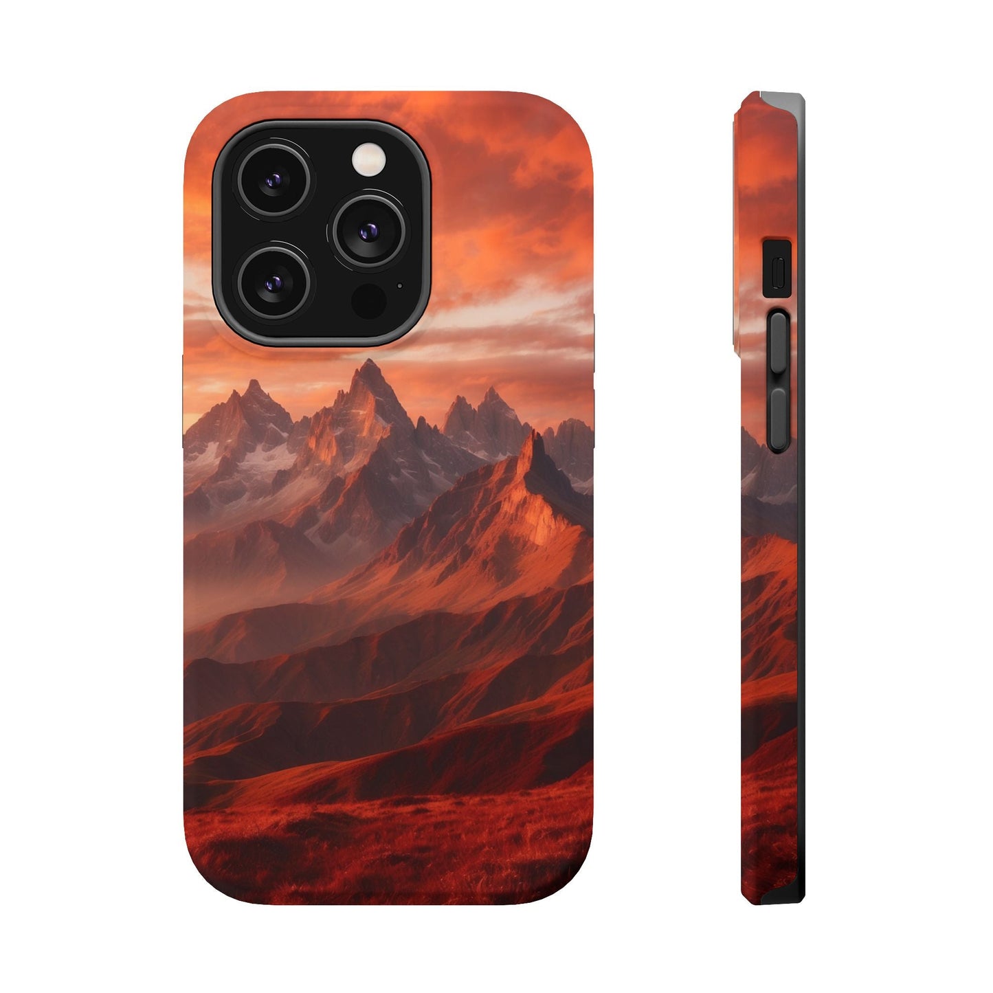 Fiery Mountain Sunset - MagSafe iPhone Case - BOGO Cases