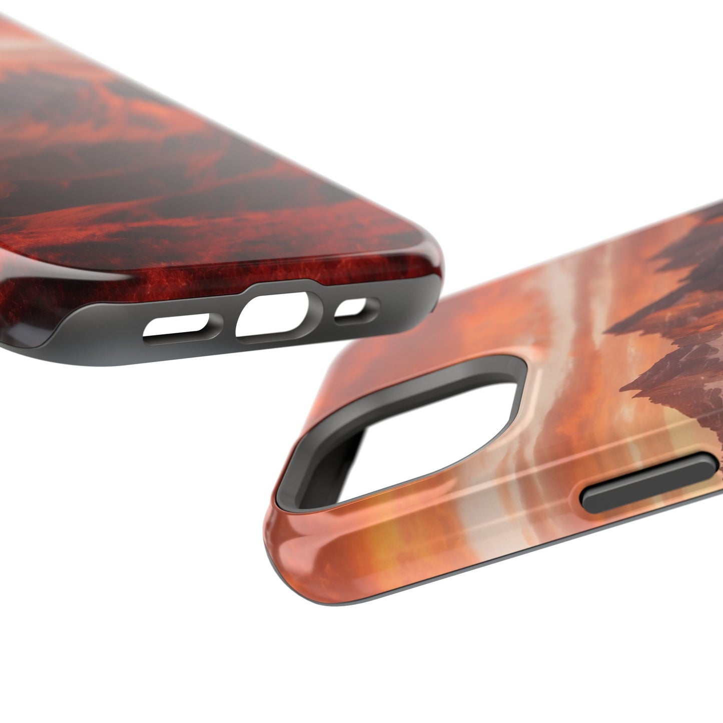 Fiery Mountain Sunset - MagSafe iPhone Case - BOGO Cases