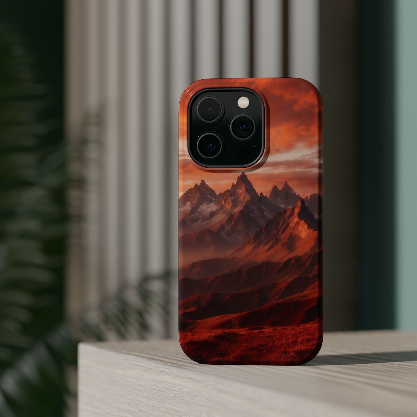 Fiery Mountain Sunset - MagSafe iPhone Case - BOGO Cases