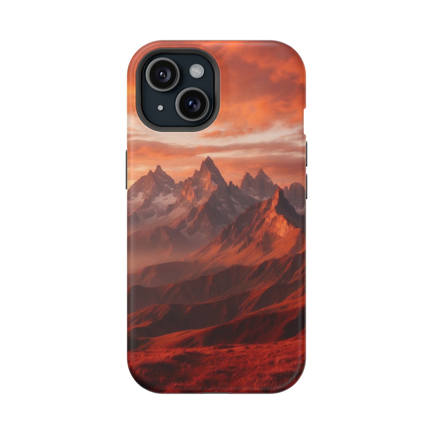 Fiery Mountain Sunset - MagSafe iPhone Case - BOGO Cases