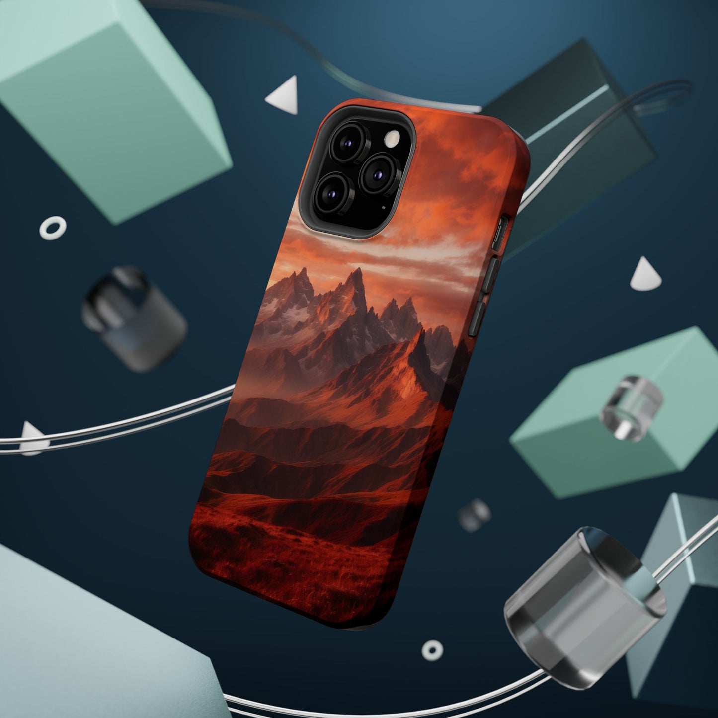 Fiery Mountain Sunset - MagSafe iPhone Case - BOGO Cases