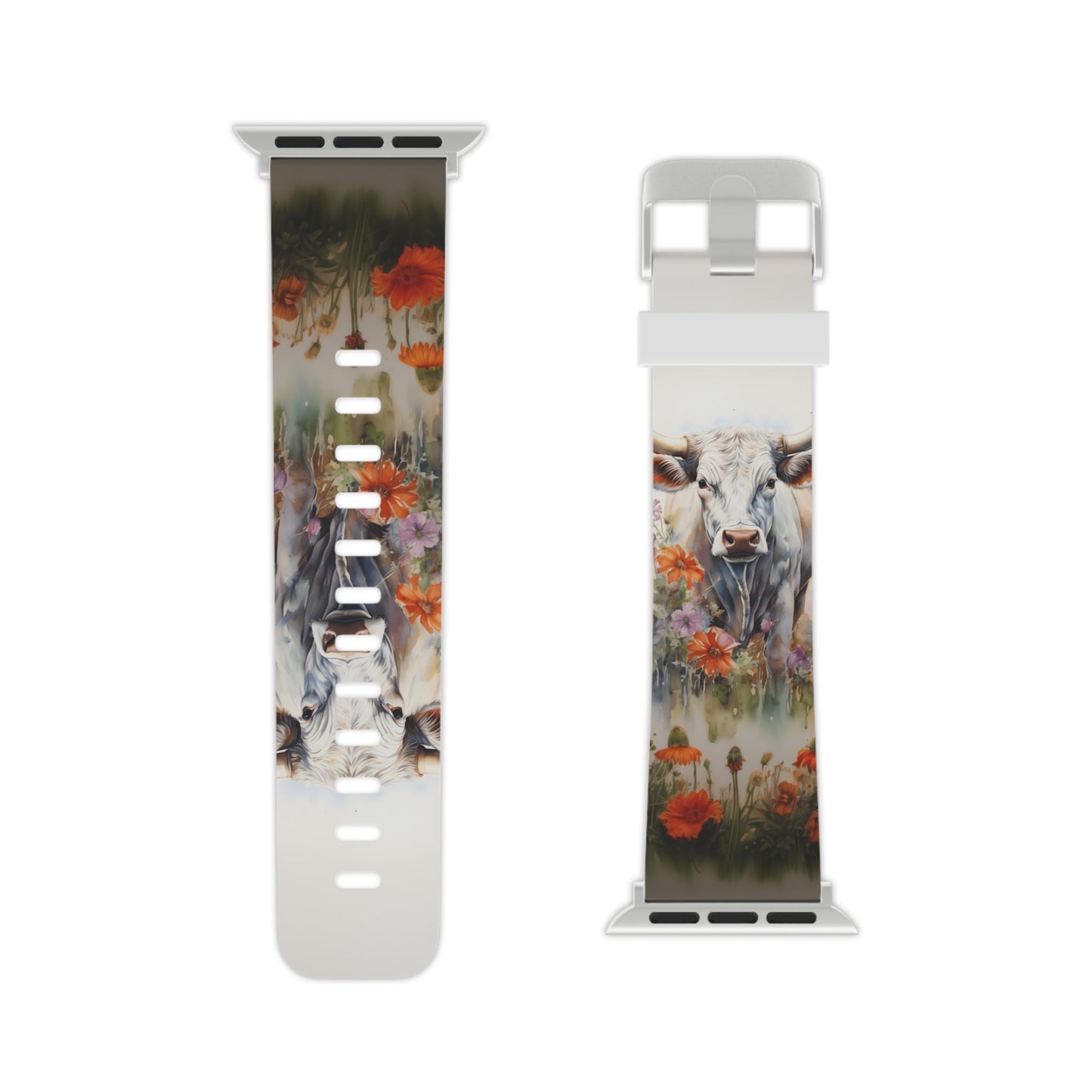 Floral Cow Apple Watch Band - BOGO Cases