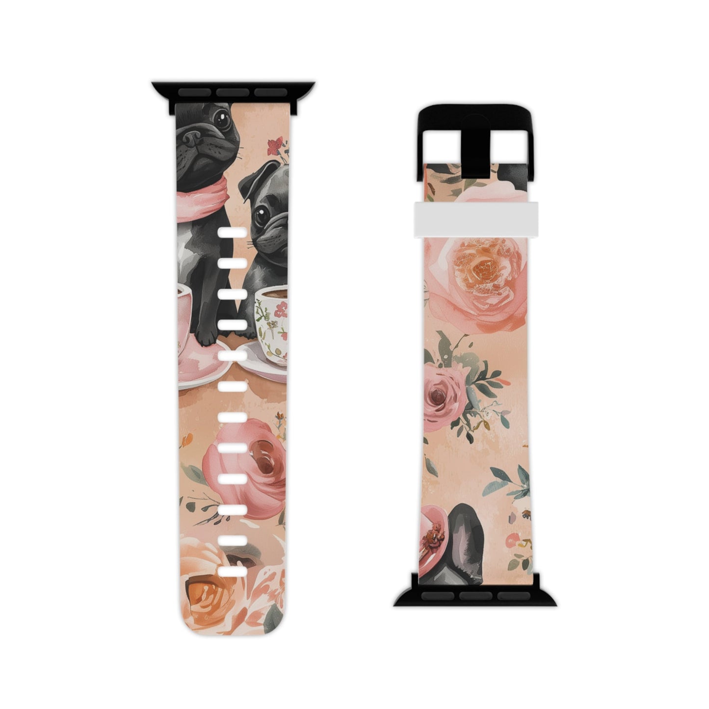 Floral French Bulldogs | Apple Watch Band - BOGO Cases