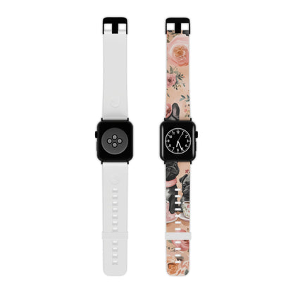 Floral French Bulldogs | Apple Watch Band - BOGO Cases