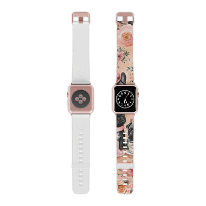 Floral French Bulldogs | Apple Watch Band - BOGO Cases