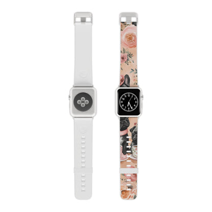 Floral French Bulldogs | Apple Watch Band - BOGO Cases