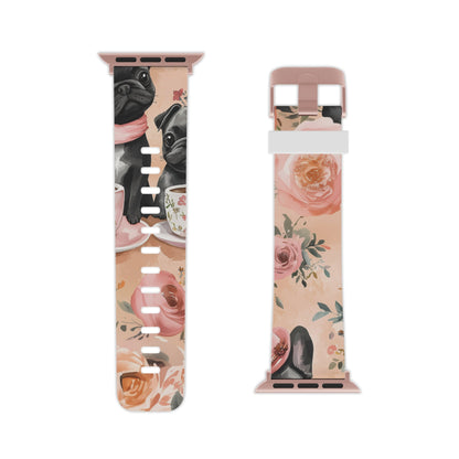 Floral French Bulldogs | Apple Watch Band - BOGO Cases