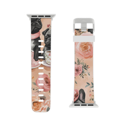 Floral French Bulldogs | Apple Watch Band - BOGO Cases