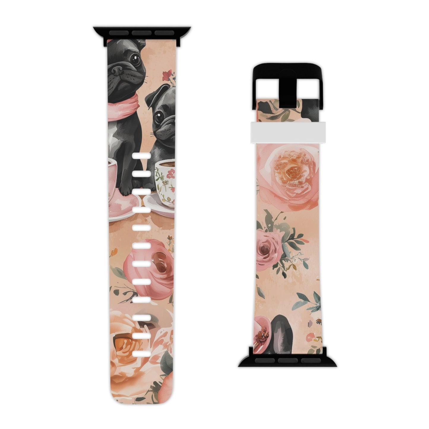 Floral French Bulldogs | Apple Watch Band - BOGO Cases