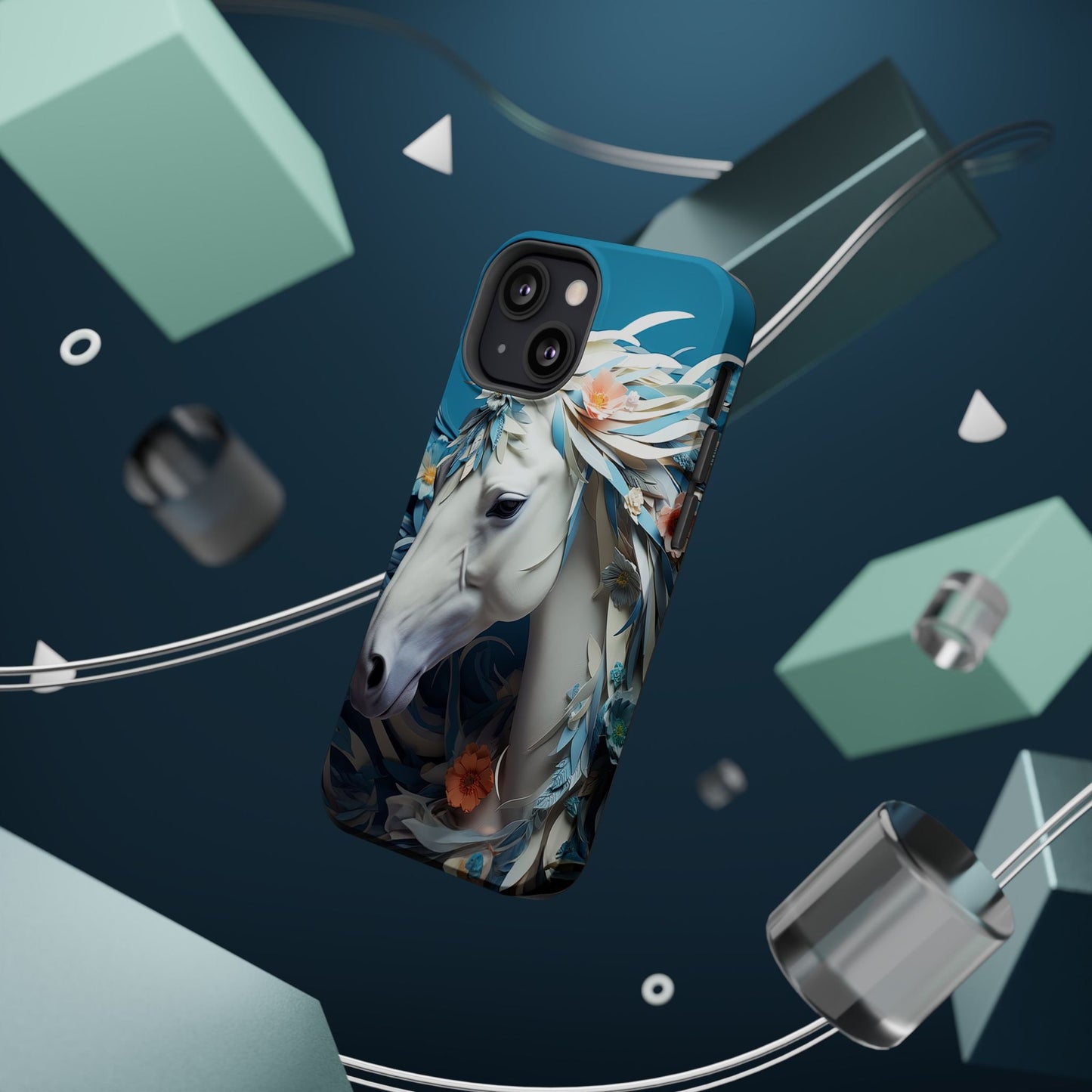 Floral Horse MagSafe iPhone Case - BOGO Cases