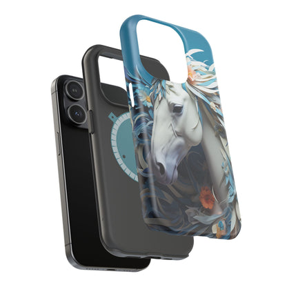 Floral Horse MagSafe iPhone Case - BOGO Cases