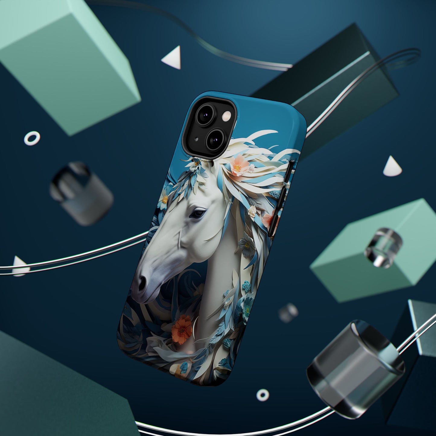 Floral Horse MagSafe iPhone Case - BOGO Cases