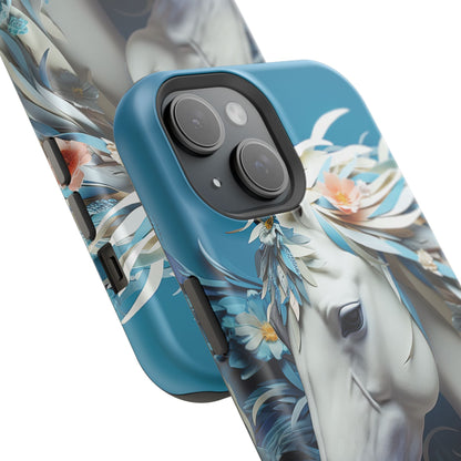 Floral Horse MagSafe iPhone Case - BOGO Cases